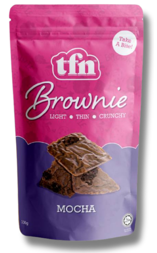 TFN Brownie Mocha - crunchy halal chocolate snack